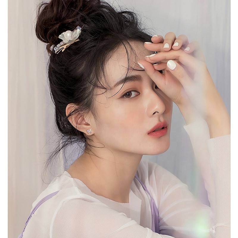 925 Sterling Silver Stud Earrings Factory - Tiny Butterfly Screw Back Gold Plated