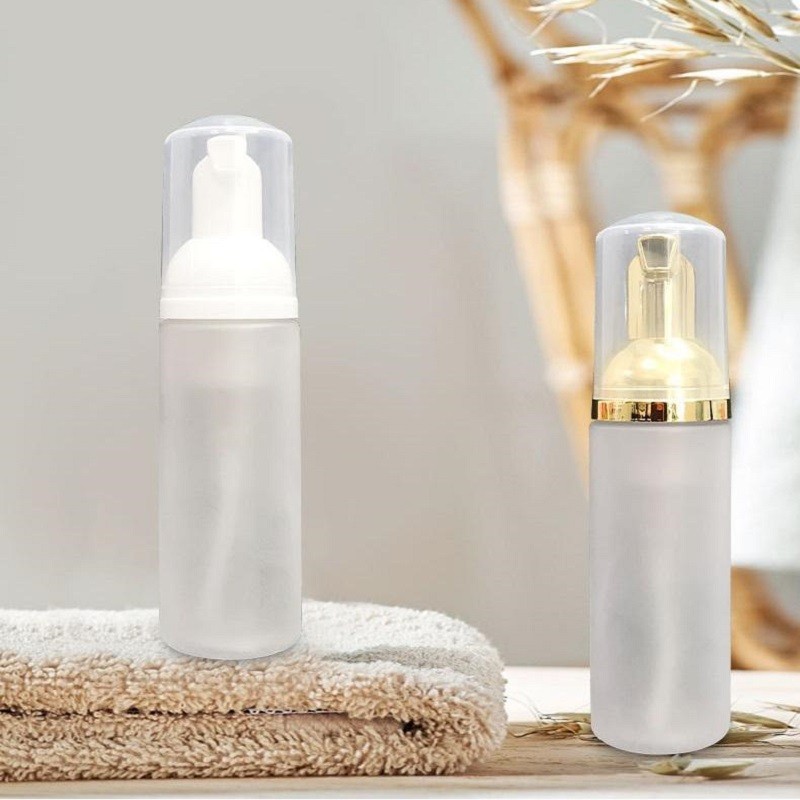 Travel Foamer Supplier - 50ml Frosted Plastic Gold Pump