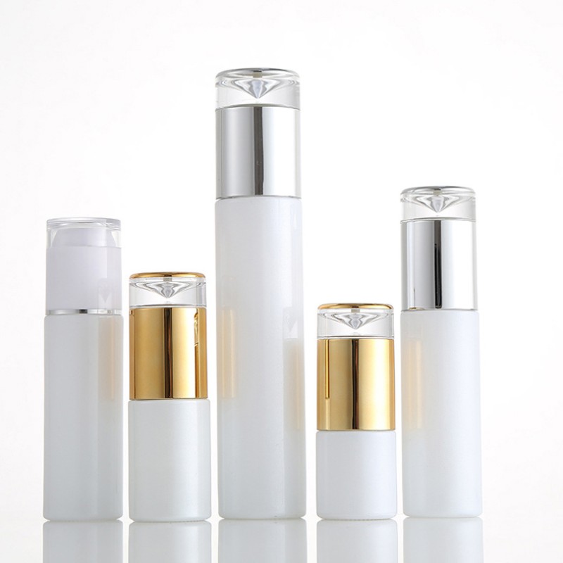 Glass Jar Manufacturer - White Lotion Pump 20-120ml Spray Bottle