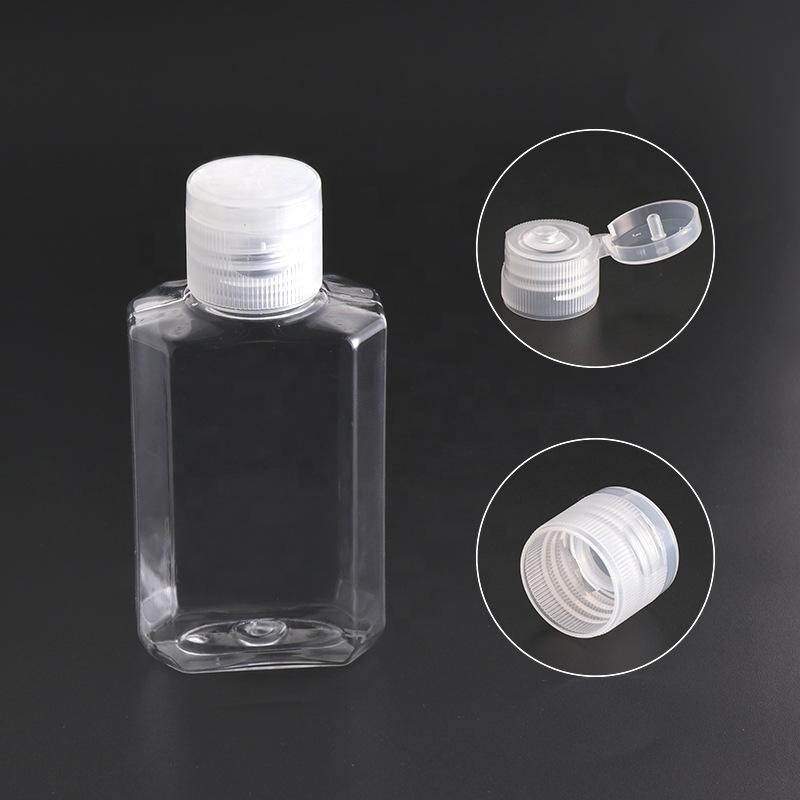 Cosmetic Bottle Factory - 30ml Square PET Flip Top Design