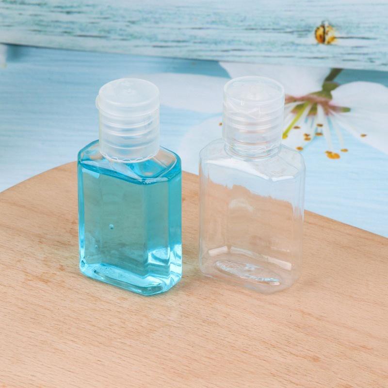 Squeeze Bottle Manufacturer - 30ml Transparent Square Flip Cap