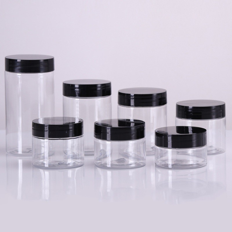 Plastic Jar Manufacturer - PET Round Aluminum Lid Cosmetic