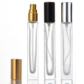 Perfume Bottle Factory - 10ml Transparent Square Fine Mist Spray