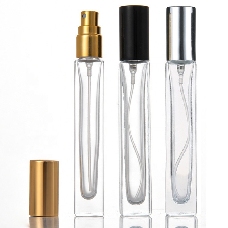 Perfume Bottle Factory - 10ml Transparent Square Fine Mist Spray