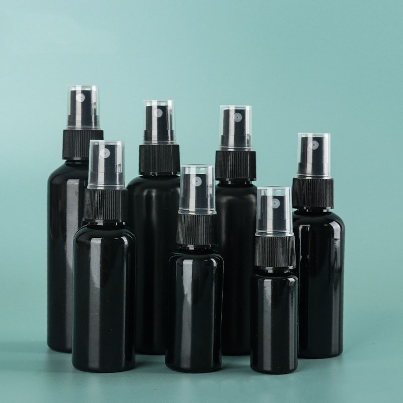 Lotion Bottle Factory - 100ml Black Plastic Pump Sprayer