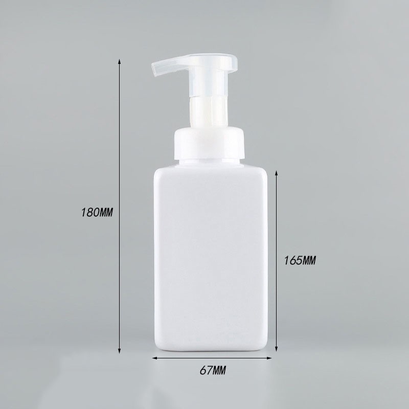 Foaming Bottle Factory - 450ml Square PET Hand Sanitizer Dispenser