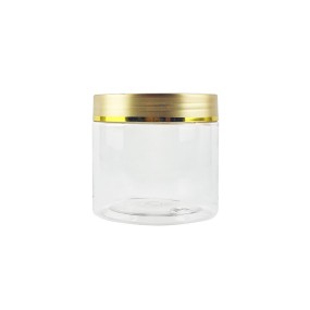 Plastic Container Manufacturer - 50-500ml PET Gold Lid Jar