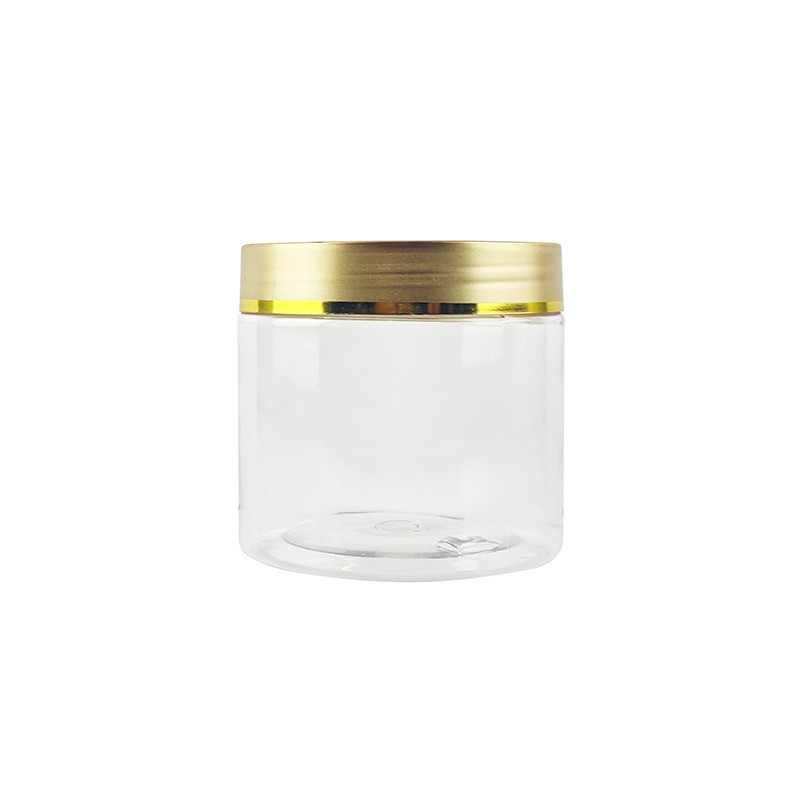Plastic Container Manufacturer - 50-500ml PET Gold Lid Jar
