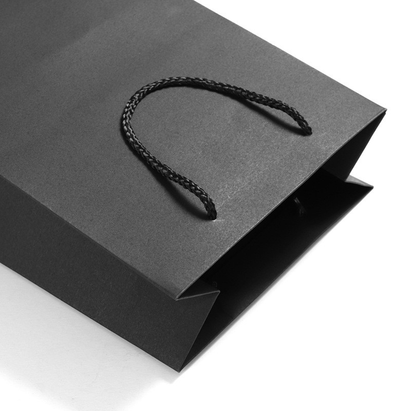 Kraft Paper Tote Bag Manufacturer - Wholesale Black Custom Logo