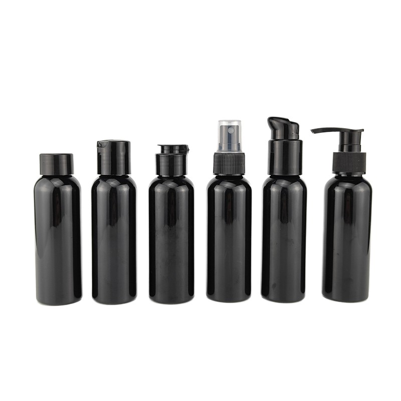 Lotion Bottle Factory - 100ml Black Plastic Pump Sprayer