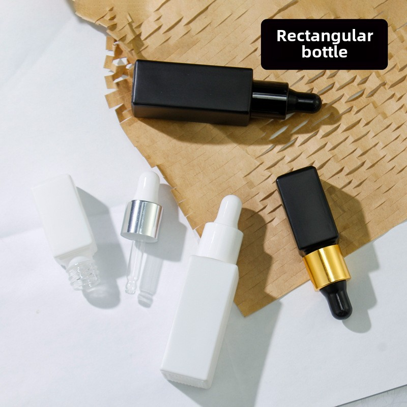 Glass Dropper Manufacturer - 3-15ml Matte Black Square Sample