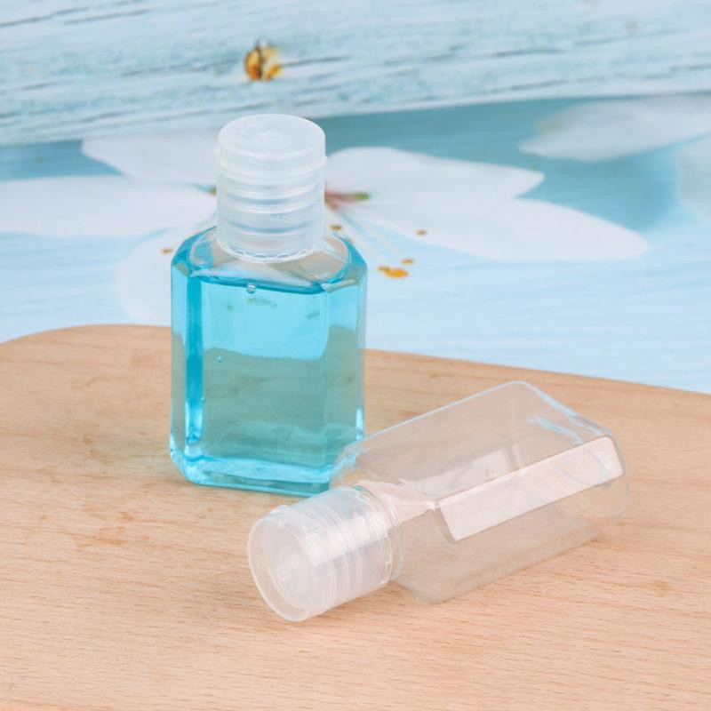Squeeze Bottle Manufacturer - 30ml Transparent Square Flip Cap