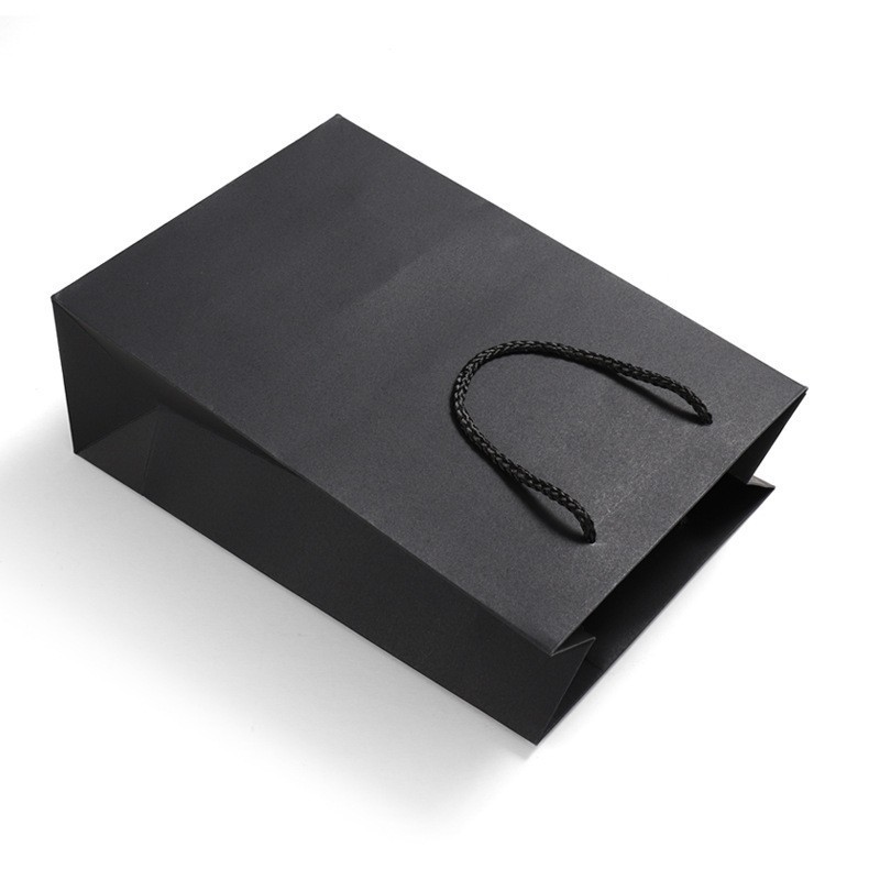 Kraft Paper Tote Bag Manufacturer - Wholesale Black Custom Logo