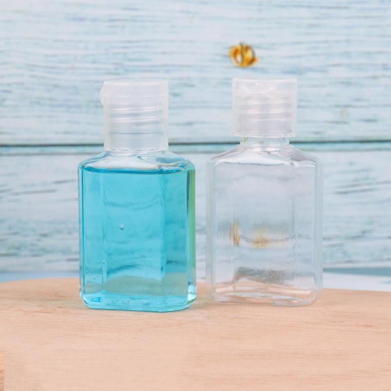 Squeeze Bottle Manufacturer - 30ml Transparent Square Flip Cap