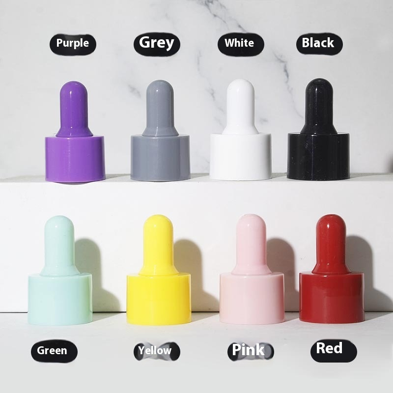 Dropper Bottle Supplier - 20-50ml Frosted Glass Colorful Cap