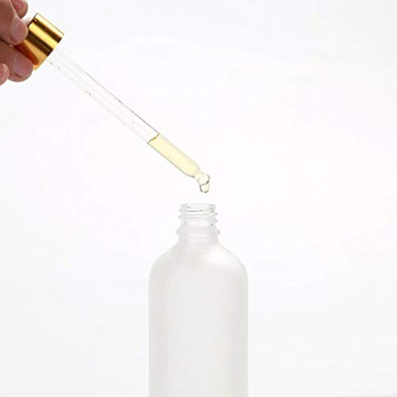Porcelain Bottle Manufacturer - White Gold Cap 30-100ml Dropper