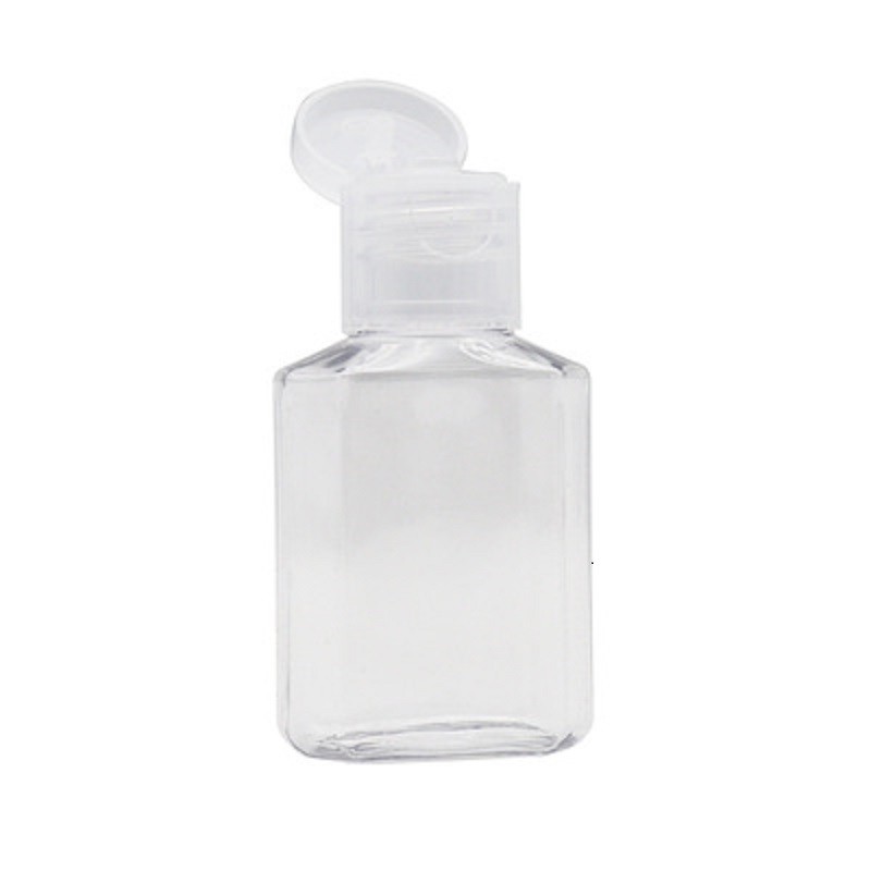 Squeeze Bottle Manufacturer - 30ml Transparent Square Flip Cap