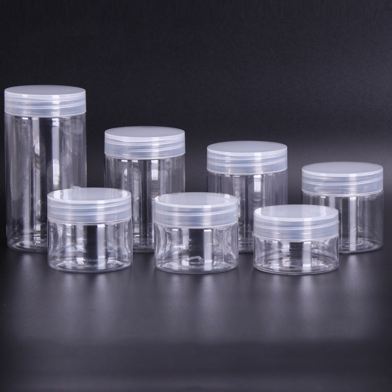 Plastic Jar Manufacturer - PET Round Aluminum Lid Cosmetic