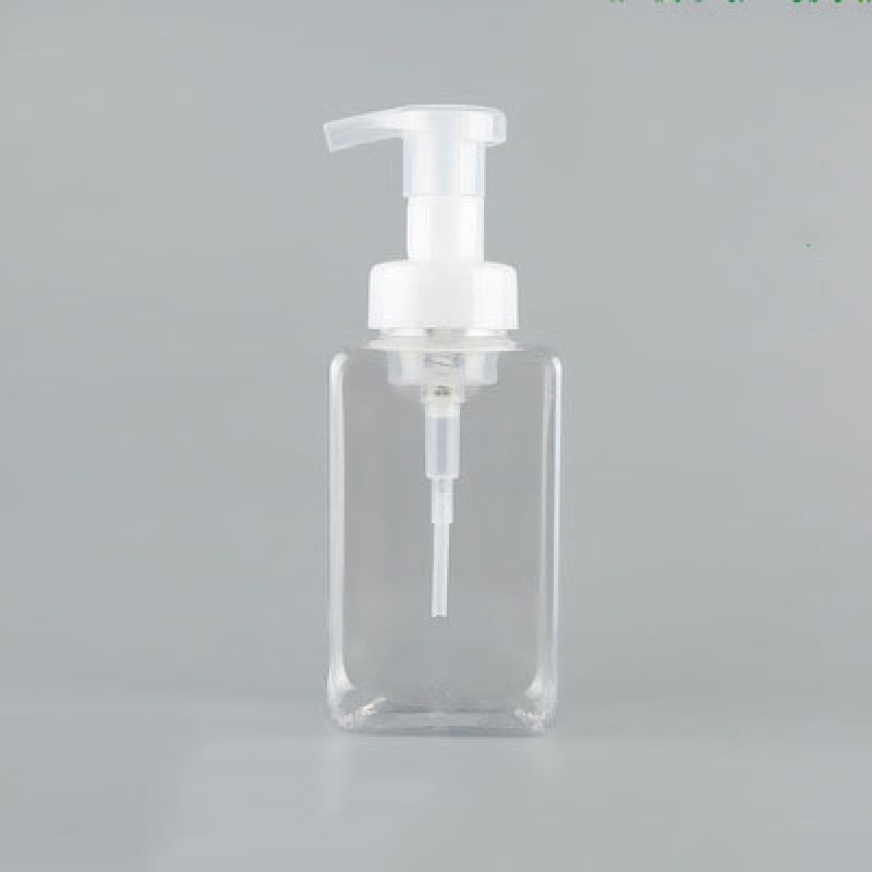 Foaming Bottle Factory - 450ml Square PET Hand Sanitizer Dispenser