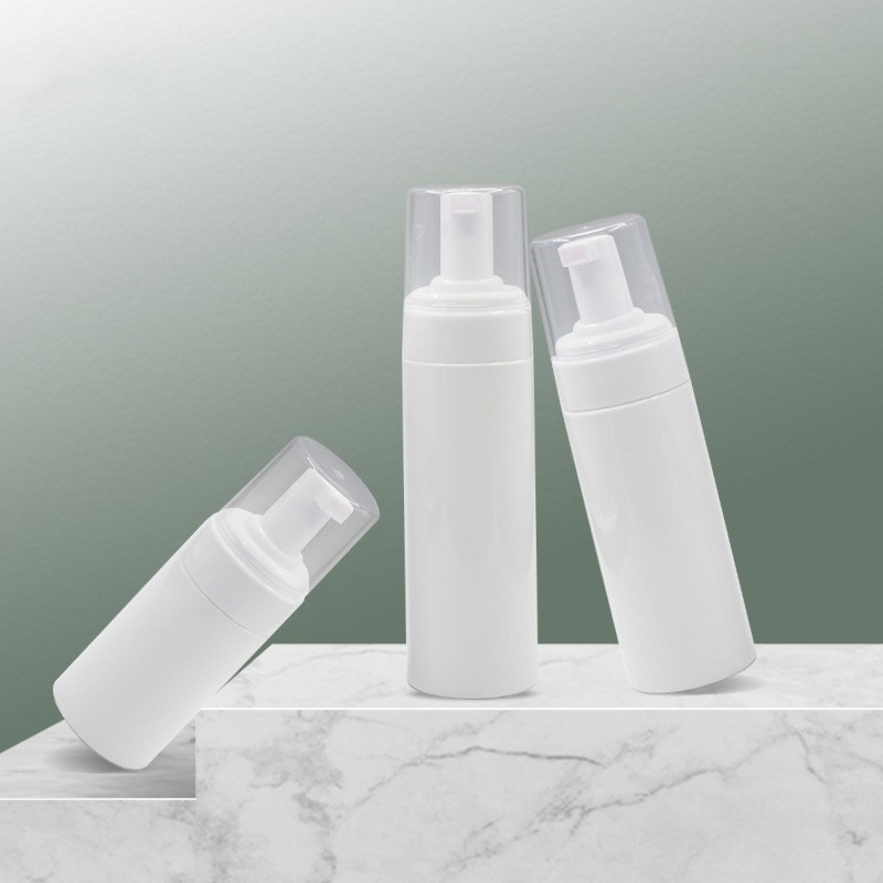 Soap Foam Pump Bottle Supplier - 150ml White Plastic Refillable