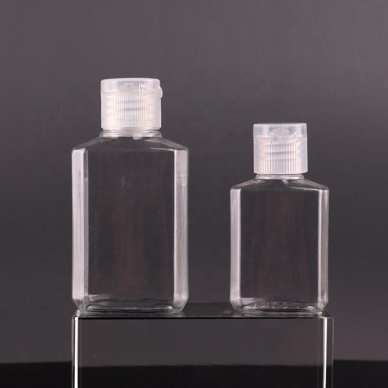 Cosmetic Bottle Factory - 30ml Square PET Flip Top Design