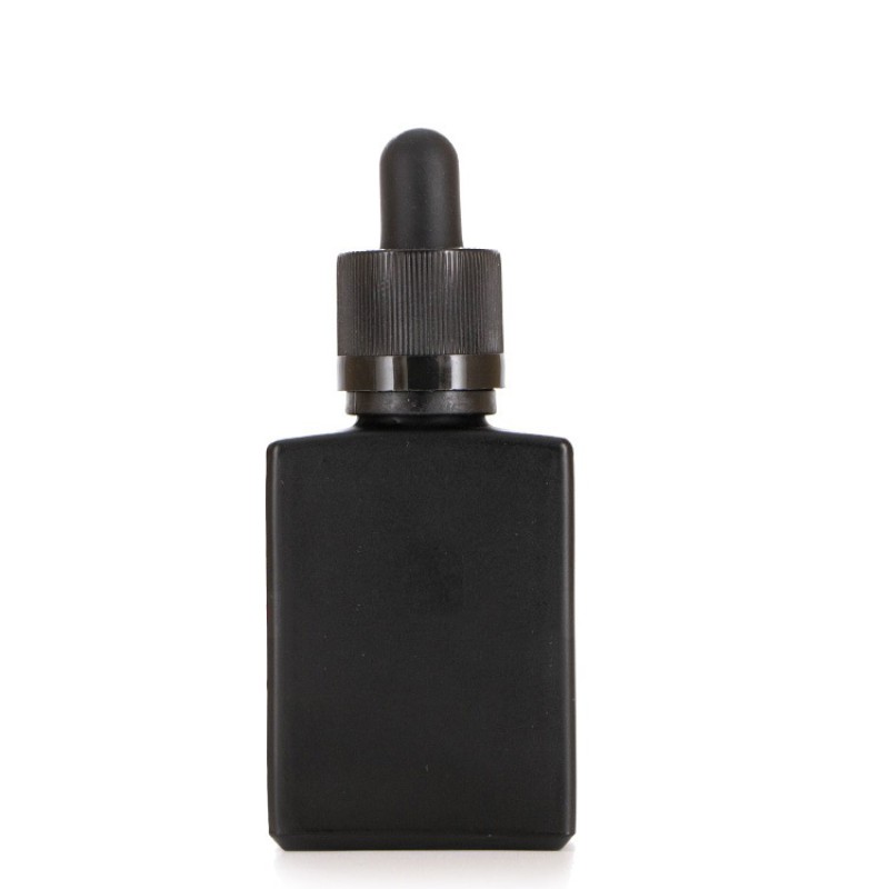 Dropper Bottle Factory - 30ml Black Frosted Glass Pipette
