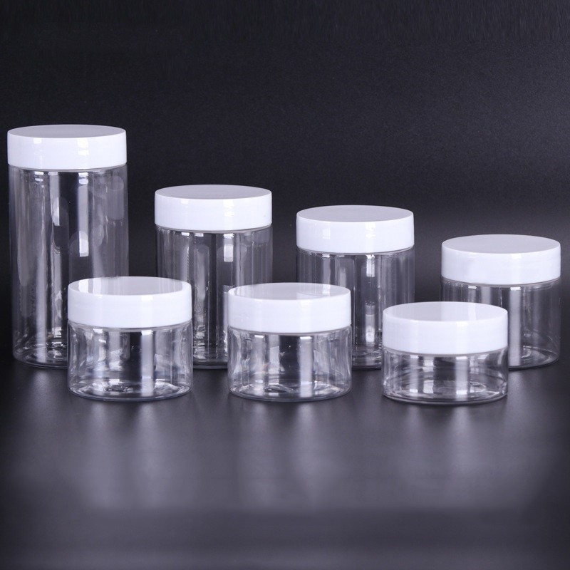 Plastic Jar Manufacturer - PET Round Aluminum Lid Cosmetic