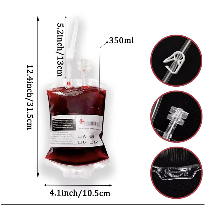 Empty Blood Bag Factory - Halloween Party Drink Container