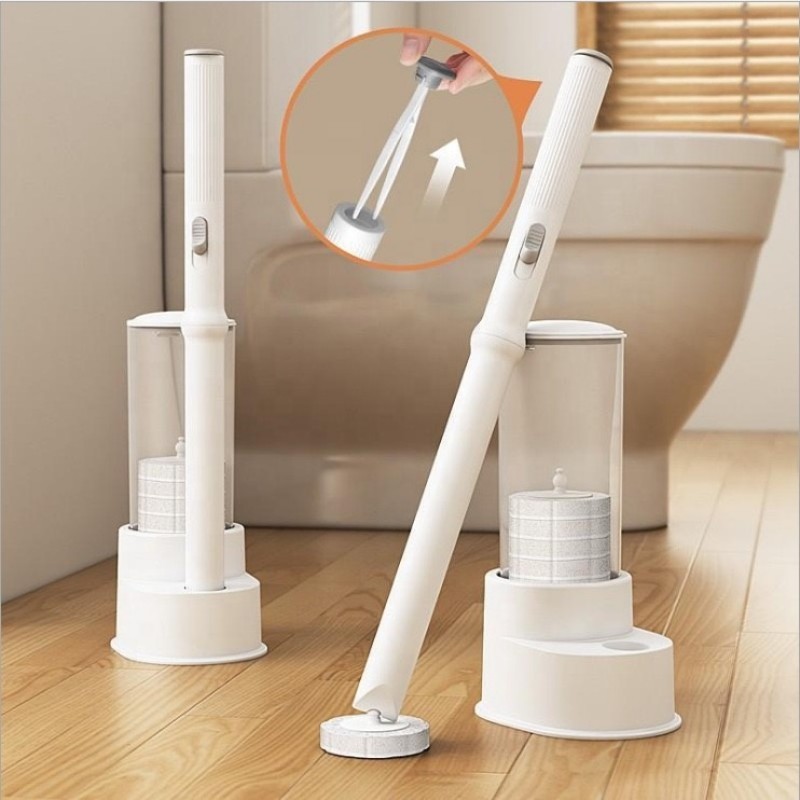 Toilet Brush Set Factory - 14 Heads Disposable Cleaning System
