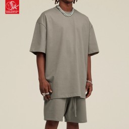 T-Shirt Set Supplier - Breathable Knitted Two-Piece