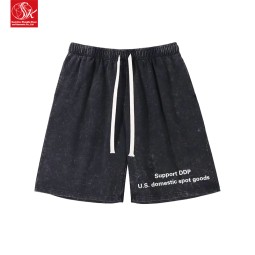 Cotton Shorts Supplier - 285g OverSize Acid Wash