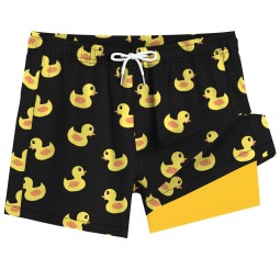 Beach Shorts Factory - Animal Print Spandex 2 in 1