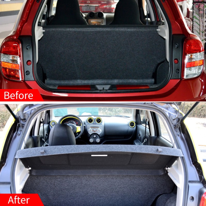 Trunk Cargo Cover Factory - For Nissan March Micra 2010-2016