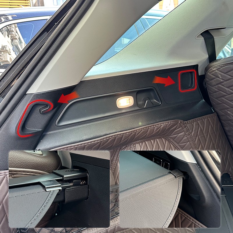 Retractable Trunk Cargo Cover Factory - For Benz GLE 2016-2019 Leather Interior