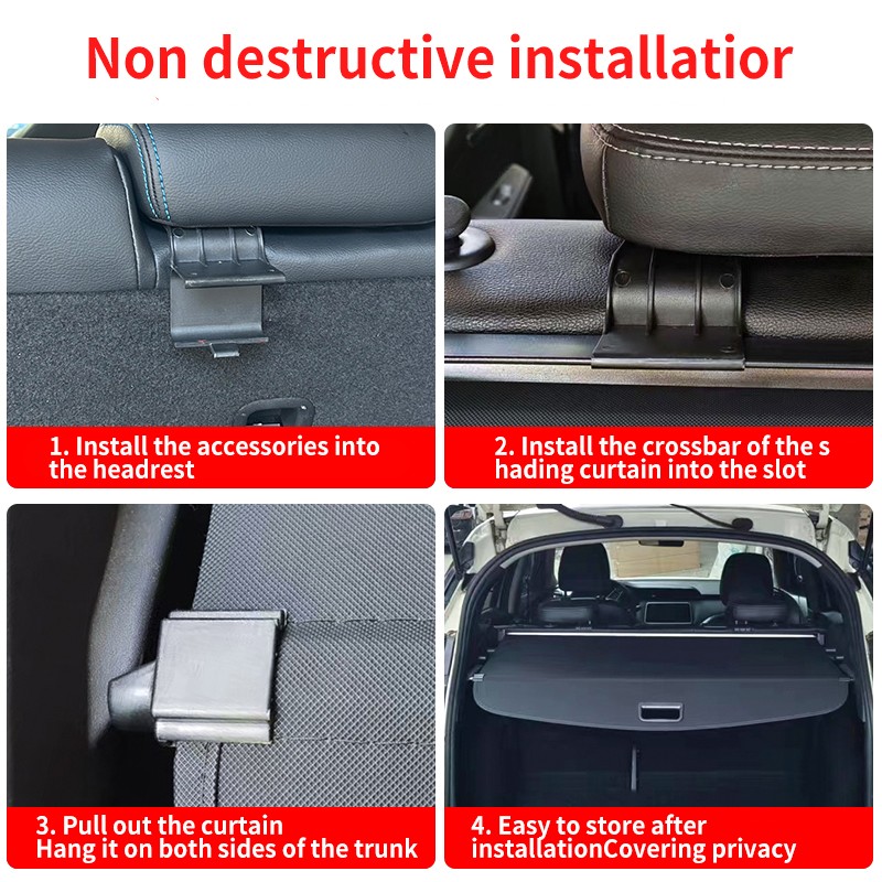 Retractable Trunk Cargo Cover Supplier - Wholesale for BYD ATTO 3 2022-2024