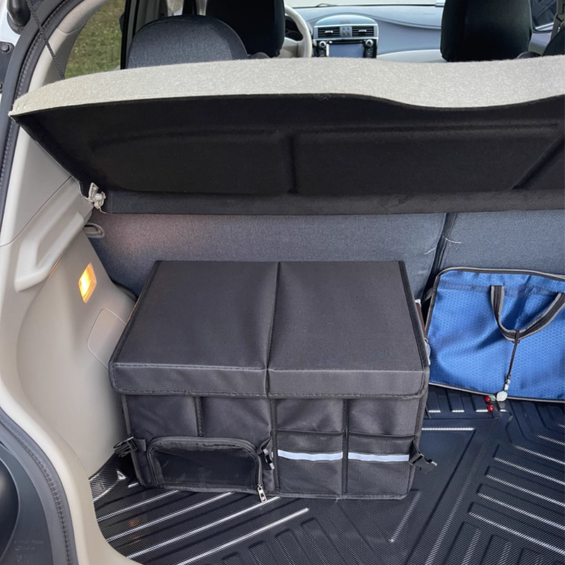 Car Trunk Storage Box Supplier - Universal SUV Multi-Compartment Foldable Organizer