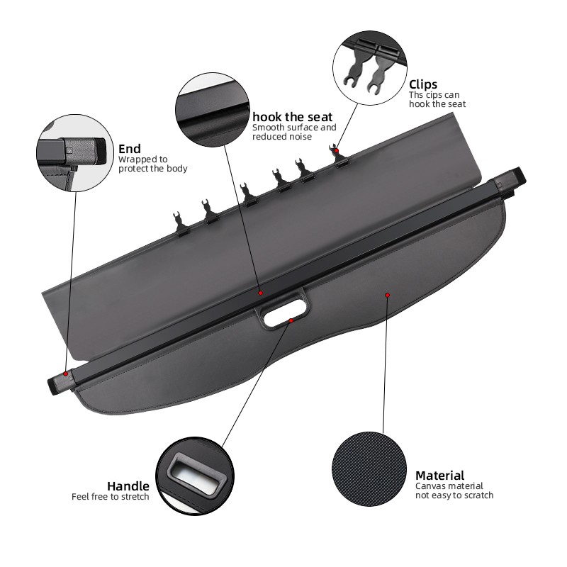 Retractable Trunk Cargo Cover Supplier - Drop Shipping for Subaru Forester