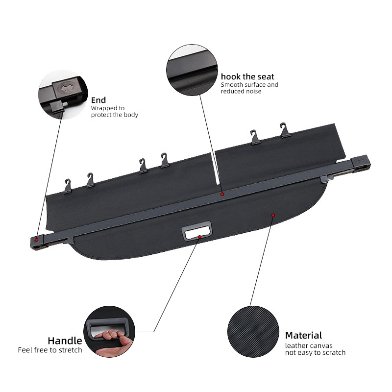 Retractable Trunk Cargo Cover Factory - Wholesale for Changan CS55 2017-2024