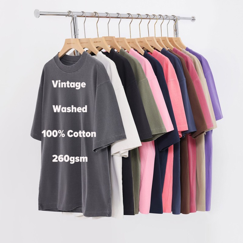 Vintage T-Shirt Supplier - Acid Washed 100% Cotton