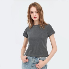 Vintage T-Shirt Factory - Crew Neck Washed Crop
