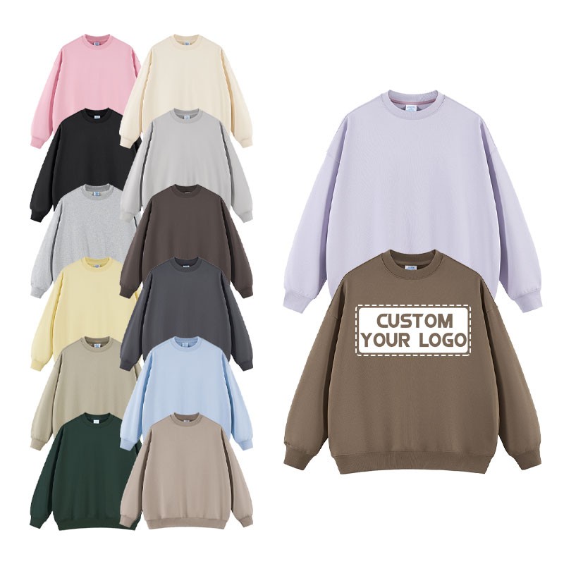 Hooded Sweatshirt Factory - Plain Black Oversize