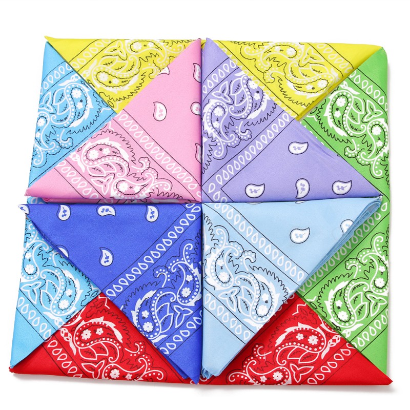 Headband Factory - Wholesale Polyester Headband Neck Scarf Paisley Square Custom