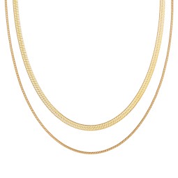 Choker Jewelry Manufacturer - Custom 18K Gold Plated Stainless Steel Double Layered