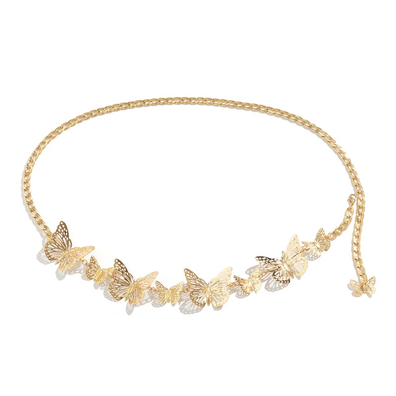 Body Chain Factory - Minimalist Geometric Insect Punk Three-Dimensional Butterfly