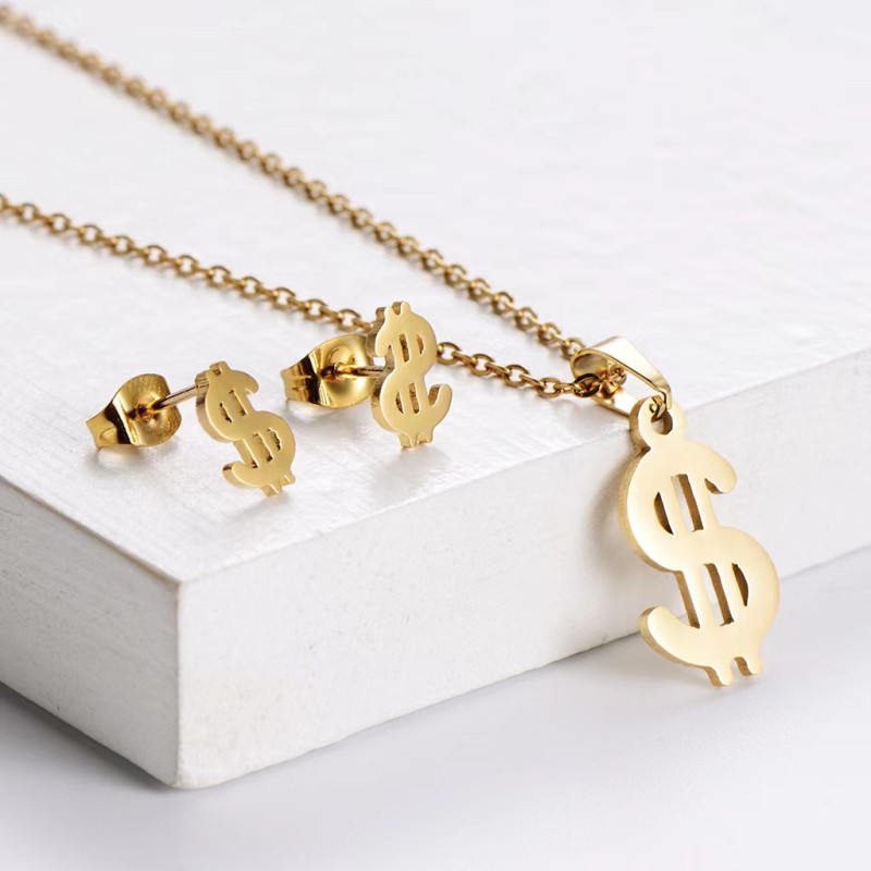 Jewelry Set Factory - 2025 Butterfly Animal Key Necklace Earrings Stainless Steel