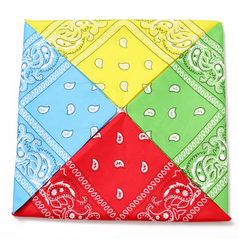 Headband Factory - Wholesale Polyester Headband Neck Scarf Paisley Square Custom