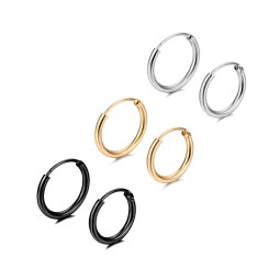 Hoop Earrings Factory - Custom Jewelry 10/12/15mm Dainty Chunky Tiny Endless Tube