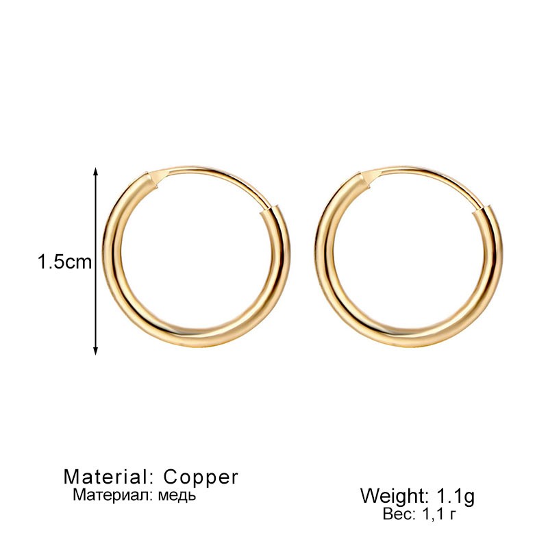 Hoop Earrings Factory - Custom Jewelry 10/12/15mm Dainty Chunky Tiny Endless Tube