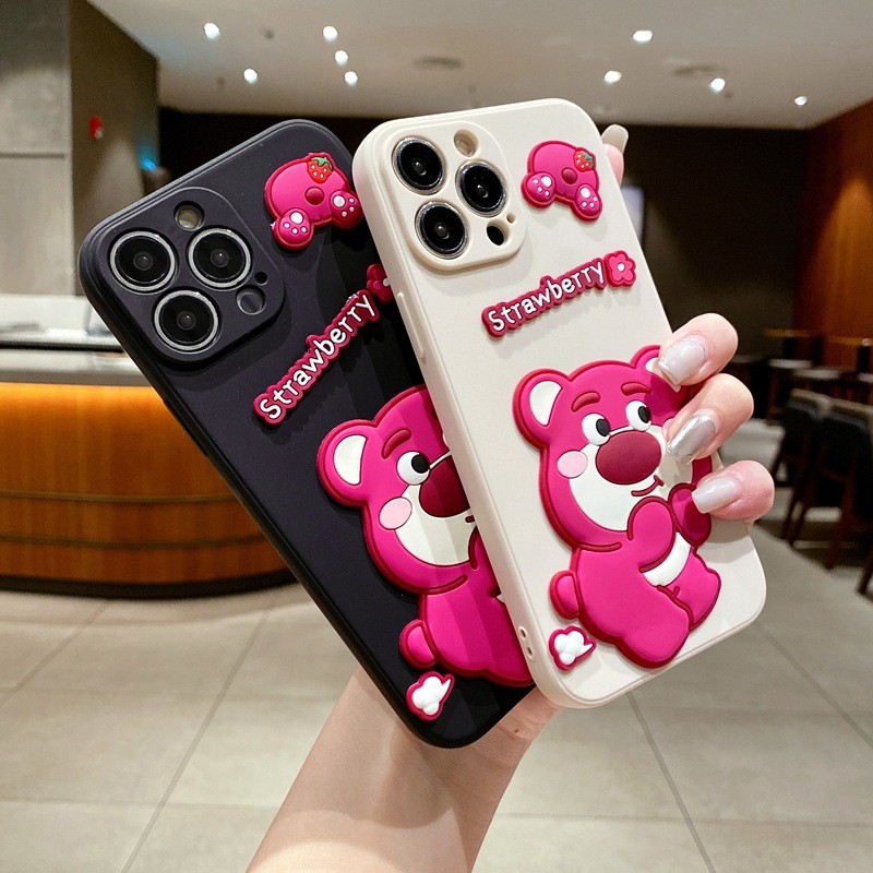 Protective Cover Supplier - Drop-Resistant Strawberry Bear