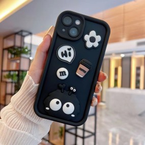 Phone Case Factory - Anti-Drop Cartoon Coal Ball